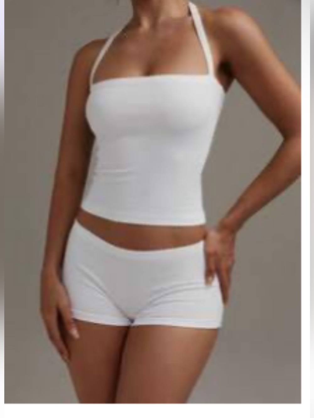 white halter top